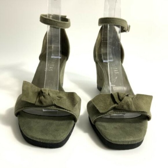 Hispanitas Sandals Women Size 38 US 7.5M Green Ankle Strap Open-toe - Picture 4 of 11